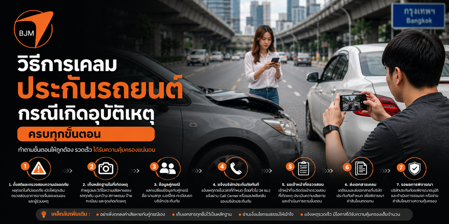How to Claim Car Insurance After a Car Accident: A Step-by-Step Guide in Thailand